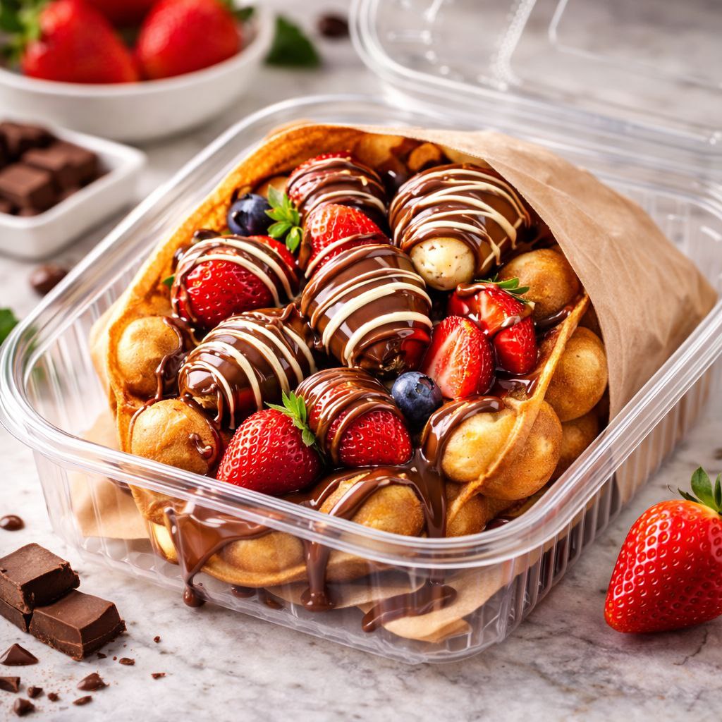 Fruit bubble waffle