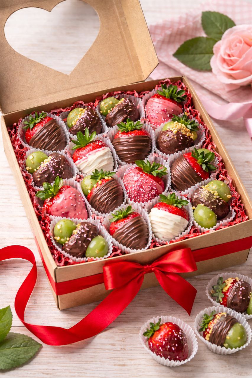 Heart strawberry box